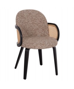 ΠΟΛΥΘΡΟΝΑ ΤΡΑΠΕΖΑΡΙΑΣ BECKER HM18246.03 PLYWOOD ΜΑΥΡΟ--ΚΑΦΕ ΥΦΑΣΜΑ 54x62x79Υεκ.