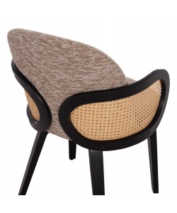 ΠΟΛΥΘΡΟΝΑ ΤΡΑΠΕΖΑΡΙΑΣ BECKER HM18246.03 PLYWOOD ΜΑΥΡΟ--ΚΑΦΕ ΥΦΑΣΜΑ 54x62x79Υεκ.