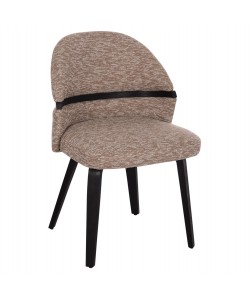 ΚΑΡΕΚΛΑ ΤΡΑΠΕΖΑΡΙΑΣ DEKKER HM18249.03 PLYWOOD ΜΑΥΡΟ--ΥΦΑΣΜΑ ΚΑΦΕ 50x60x80Υεκ.