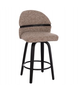 ΣΚΑΜΠΟ ΜΠΑΡ ΠΕΡΙΣΤΡΕΦΟΜΕΝΟ DEKKER HM18250.02 PLYWOOD ΜΑΥΡΟ--ΥΦΑΣΜΑ ΚΑΦΕ 48x54x96Υεκ.