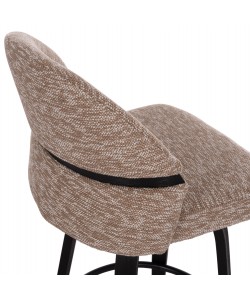 ΣΚΑΜΠΟ ΜΠΑΡ ΠΕΡΙΣΤΡΕΦΟΜΕΝΟ DEKKER HM18250.02 PLYWOOD ΜΑΥΡΟ--ΥΦΑΣΜΑ ΚΑΦΕ 48x54x96Υεκ.