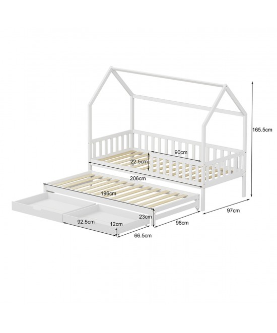 ΠΑΙΔΙΚΟ ΚΡΕΒΑΤΙ 3 ΣΕ 1 PHYLLIS HM723.03 ΞΥΛΟ ΠΕΥΚΟΥ ΛΕΥΚΟ 206x97x166Υεκ. ΠΑΙΔΙΚΟ ΚΡΕΒΑΤΙ 3 ΣΕ 1 PHYLLIS HM723.03 ΞΥΛΟ ΠΕΥΚΟΥ ΛΕΥΚΟ 206x97x166Υεκ.