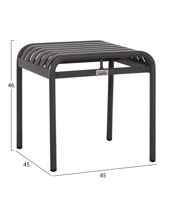 ΣΚΑΜΠΟ ΑΛΟΥΜΙΝΙΟΥ RACHEL HM6340.01 ΓΚΡΙ 45x45x46Υεκ.
