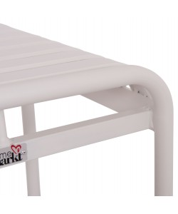 ΣΚΑΜΠΟ ΑΛΟΥΜΙΝΙΟΥ RACHEL HM6340.02 ΛΕΥΚΟ 45x45x46Υεκ.