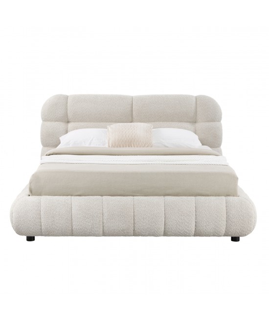 ΚΡΕΒΑΤΙ ΜΕ ΑΠΟΘ.ΧΩΡΟ MOLEN HM730.03 ΜΠΕΖ ΜΠΟΥΚΛΕ ΥΦΑΣΜΑ--ΓΙΑ ΣΤΡΩΜΑ 160x200εκ