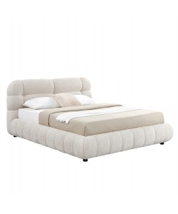 ΚΡΕΒΑΤΙ ΜΕ ΑΠΟΘ.ΧΩΡΟ MOLEN HM730.03 ΜΠΕΖ ΜΠΟΥΚΛΕ ΥΦΑΣΜΑ--ΓΙΑ ΣΤΡΩΜΑ 160x200εκ