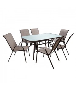 ΣΕΤ ΤΡΑΠΕΖΑΡΙΑ ΚΑΦΕ ΜΕΤΑΛΛΙΚΗ 7ΤΜΧ ΜΕ 6ΚΑΡΕΚΛΕΣ ΚΑΙ ΤΡΑΠΕΖΙ 160Χ90 HM5206.02