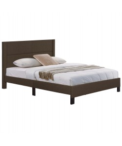 ΚΡΕΒΑΤΙ TRILLOP HM666.13 ΚΑΦΕ ΥΦΑΣΜΑ ΓΙΑ ΣΤΡΩΜΑ 160X200εκ.