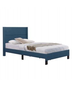 ΚΡΕΒΑΤΙ TRILLOP HM667.14 ΜΠΛΕ ΥΦΑΣΜΑ ΓΙΑ ΜΟΝΟ ΣΤΡΩΜΑ 120X200εκ.