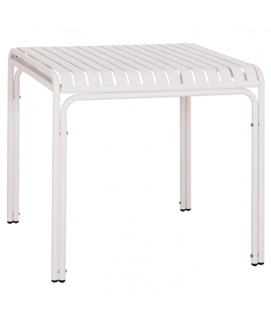 ΤΡΑΠΕΖΙ ΤΕΤΡΑΓΩΝΟ ΑΛΟΥΜΙΝΙΟΥ RACHEL HM6338.02 ΛΕΥΚΟ 80x80x75Υεκ.