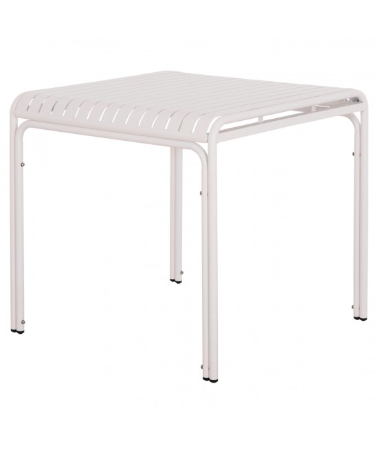 ΤΡΑΠΕΖΙ ΤΕΤΡΑΓΩΝΟ ΑΛΟΥΜΙΝΙΟΥ RACHEL HM6338.02 ΛΕΥΚΟ 80x80x75Υεκ.