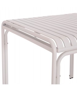 ΤΡΑΠΕΖΙ ΤΕΤΡΑΓΩΝΟ ΑΛΟΥΜΙΝΙΟΥ RACHEL HM6338.02 ΛΕΥΚΟ 80x80x75Υεκ.