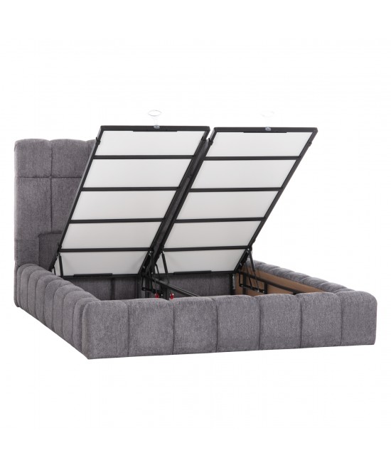 ΚΡΕΒΑΤΙ RAMON ΜΕ ΑΠΟΘ. ΧΩΡΟ HM720.22 ΥΦΑΣΜΑ TEDDY ΓΚΡΙ-ΓΙΑ ΣΤΡΩΜΑ 160x200εκ ΚΡΕΒΑΤΙ RAMON ΜΕ ΑΠΟΘ. ΧΩΡΟ HM720.22 ΥΦΑΣΜΑ TEDDY ΓΚΡΙ-ΓΙΑ ΣΤΡΩΜΑ 160x200εκ