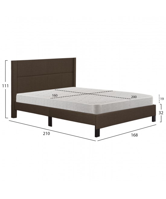 ΚΡΕΒΑΤΙ ΔΙΠΛΟ & ΣΤΡΩΜΑ TRILLOP HM21202.13 ΚΑΦΕ ΥΦΑΣΜΑ--ΓΙΑ 160x200εκ ΚΡΕΒΑΤΙ ΔΙΠΛΟ & ΣΤΡΩΜΑ TRILLOP HM21202.13 ΚΑΦΕ ΥΦΑΣΜΑ--ΓΙΑ 160x200εκ