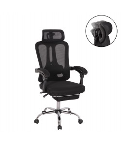 ΚΑΡΕΚΛΑ ΓΡΑΦΕΙΟΥ BARNET HM18258.01 ΜΑΥΡΟ MESH-ΜΑΥΡΟΣ ΣΚΕΛΕΤΟΣ NYLON 61x62x123Υ