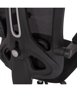 ΚΑΡΕΚΛΑ ΓΡΑΦΕΙΟΥ BARNET HM18258.01 ΜΑΥΡΟ MESH-ΜΑΥΡΟΣ ΣΚΕΛΕΤΟΣ NYLON 61x62x123Υ