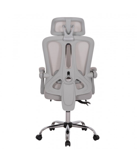 ΚΑΡΕΚΛΑ ΓΡΑΦΕΙΟΥ BARNET HM18258.02 ΓΚΡΙ MESH-ΓΚΡΙ ΣΚΕΛΕΤΟΣ NYLON 61x62x123Υ