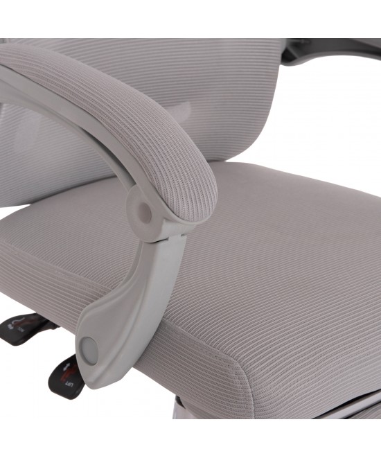 ΚΑΡΕΚΛΑ ΓΡΑΦΕΙΟΥ BARNET HM18258.02 ΓΚΡΙ MESH-ΓΚΡΙ ΣΚΕΛΕΤΟΣ NYLON 61x62x123Υ