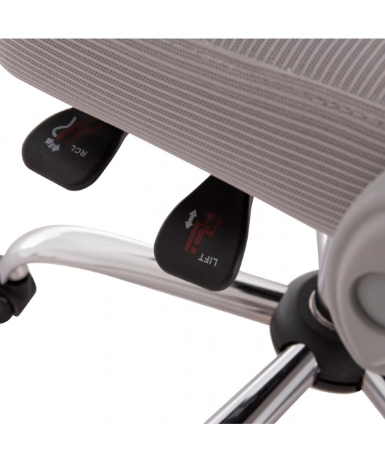 ΚΑΡΕΚΛΑ ΓΡΑΦΕΙΟΥ BARNET HM18258.02 ΓΚΡΙ MESH-ΓΚΡΙ ΣΚΕΛΕΤΟΣ NYLON 61x62x123Υ