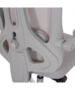 ΚΑΡΕΚΛΑ ΓΡΑΦΕΙΟΥ BARNET HM18258.02 ΓΚΡΙ MESH-ΓΚΡΙ ΣΚΕΛΕΤΟΣ NYLON 61x62x123Υ