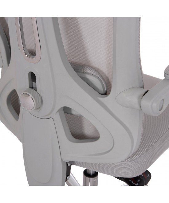 ΚΑΡΕΚΛΑ ΓΡΑΦΕΙΟΥ BARNET HM18258.02 ΓΚΡΙ MESH-ΓΚΡΙ ΣΚΕΛΕΤΟΣ NYLON 61x62x123Υ