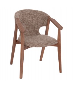 ΠΟΛΥΘΡΟΝΑ YEGER HM9995.03 ΞΥΛΟ ΟΞΙΑΣ ΣΕ WHITEWASH-ΚΑΦΕ ΥΦΑΣΜΑ 59x58x78Υεκ.