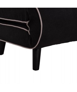 ΠΟΛΥΘΡΟΝΑ ΚΡΕΒΑΤΙ BRAXTON HM8425.03 ΜΑΥΡΟ ΥΦΑΣΜΑ 78x88x78Υεκ.