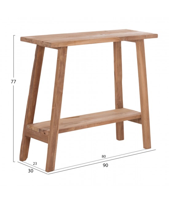 ΚΟΝΣΟΛΑ TALIBER HM18256 ΞΥΛΟ TEAK ΣΕ ΦΥΣΙΚΟ ΧΡΩΜΑ 90x30x77Υεκ.