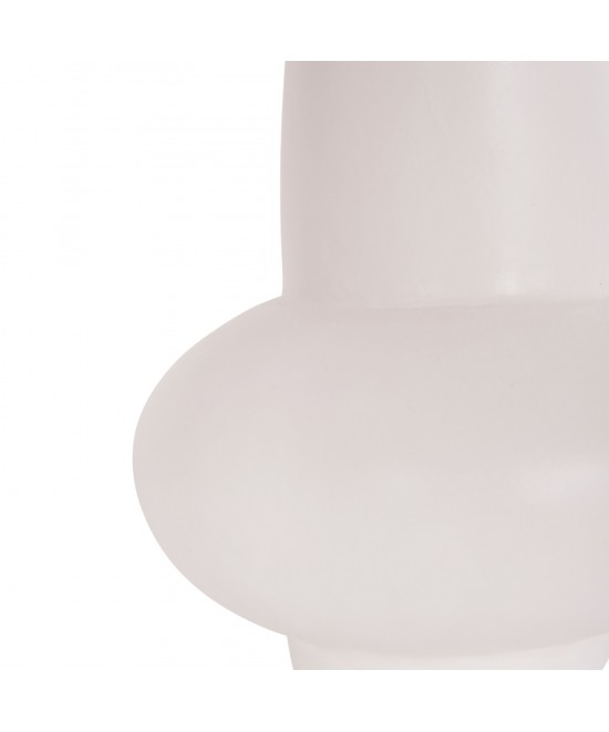 ΕΠΙΤΡΑΠΕΖΙΟ ΔΙΑΚΟΣΜΗΤΙΚΟ ΒΑΖΟ LEMA HM4664.02S ΤΕΡΑΚΟΤΑ ΣΕ ΛΕΥΚΟ--Φ22x22Υεκ.
