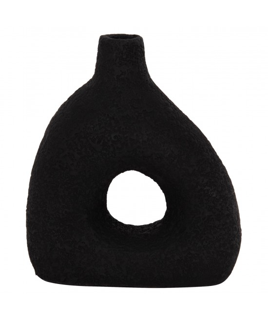 ΕΠΙΤΡΑΠΕΖΙΟ ΔΙΑΚΟΣΜΗΤΙΚΟ ΒΑΖΟ DECANT HM4667.01Μ ΤΕΡΑΚΟΤΑ ΣΕ ΜΑΥΡΟ--17x6.5x20Υεκ.