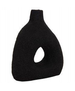 ΕΠΙΤΡΑΠΕΖΙΟ ΔΙΑΚΟΣΜΗΤΙΚΟ ΒΑΖΟ DECANT HM4667.01Μ ΤΕΡΑΚΟΤΑ ΣΕ ΜΑΥΡΟ--17x6.5x20Υεκ.