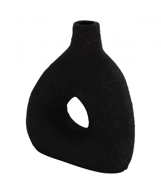 ΕΠΙΤΡΑΠΕΖΙΟ ΔΙΑΚΟΣΜΗΤΙΚΟ ΒΑΖΟ DECANT HM4667.01Μ ΤΕΡΑΚΟΤΑ ΣΕ ΜΑΥΡΟ--17x6.5x20Υεκ.