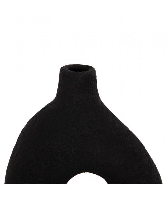 ΕΠΙΤΡΑΠΕΖΙΟ ΔΙΑΚΟΣΜΗΤΙΚΟ ΒΑΖΟ DECANT HM4667.01Μ ΤΕΡΑΚΟΤΑ ΣΕ ΜΑΥΡΟ--17x6.5x20Υεκ.