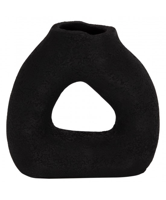 ΕΠΙΤΡΑΠΕΖΙΟ ΔΙΑΚΟΣΜΗΤΙΚΟ ΒΑΖΟ DECANT HM4667.01S ΤΕΡΑΚΟΤΑ ΣΕ ΜΑΥΡΟ--17.5x6.5x17Υεκ.