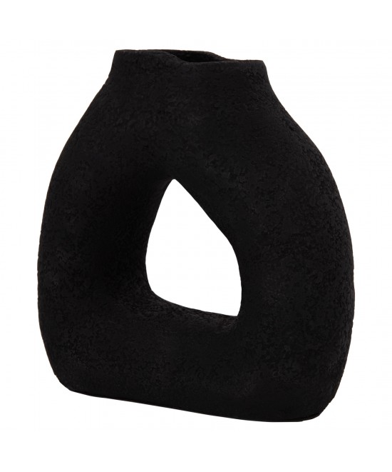 ΕΠΙΤΡΑΠΕΖΙΟ ΔΙΑΚΟΣΜΗΤΙΚΟ ΒΑΖΟ DECANT HM4667.01S ΤΕΡΑΚΟΤΑ ΣΕ ΜΑΥΡΟ--17.5x6.5x17Υεκ.