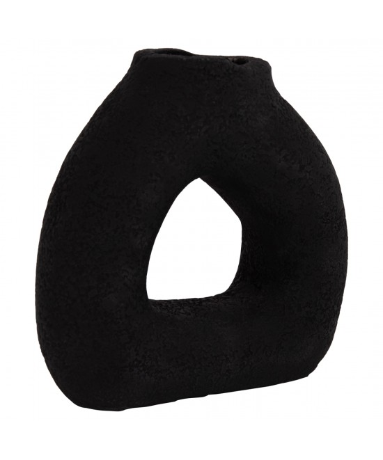 ΕΠΙΤΡΑΠΕΖΙΟ ΔΙΑΚΟΣΜΗΤΙΚΟ ΒΑΖΟ DECANT HM4667.01S ΤΕΡΑΚΟΤΑ ΣΕ ΜΑΥΡΟ--17.5x6.5x17Υεκ.