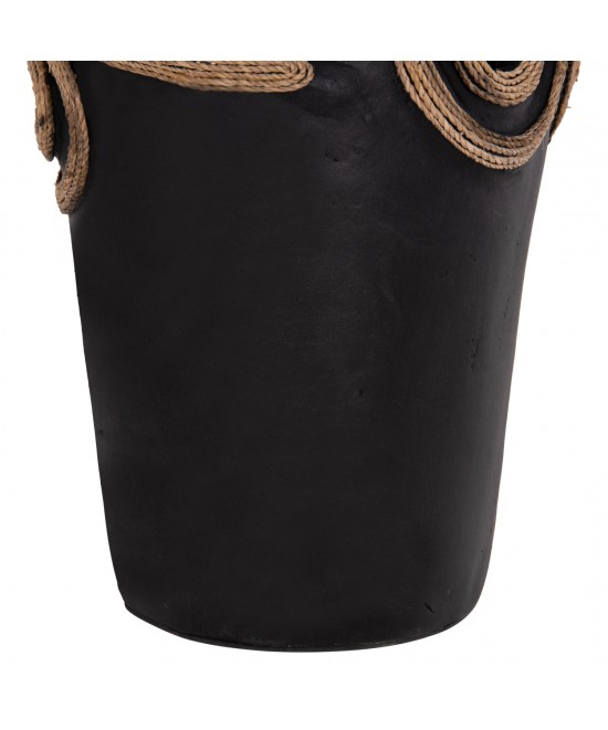 ΕΠΙΤΡΑΠΕΖΙΟ ΔΙΑΚΟΣΜΗΤΙΚΟ ΒΑΖΟ DEAN HM4677.01S ΤΕΡΑΚΟΤΑ ΣΕ ΜΑΥΡΟ--Φ19x25Υεκ.