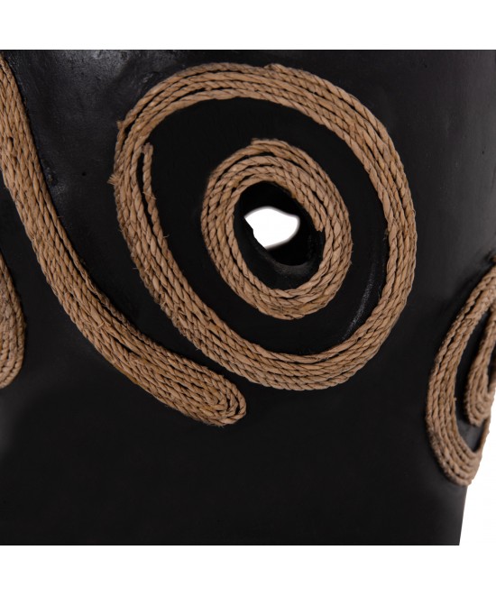 ΕΠΙΤΡΑΠΕΖΙΟ ΔΙΑΚΟΣΜΗΤΙΚΟ ΒΑΖΟ DEAN HM4677.01S ΤΕΡΑΚΟΤΑ ΣΕ ΜΑΥΡΟ--Φ19x25Υεκ.