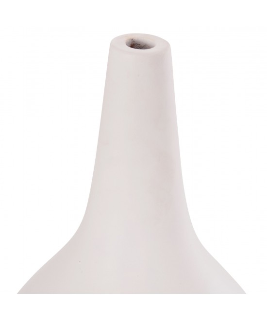 ΕΠΙΤΡΑΠΕΖΙΟ ΔΙΑΚΟΣΜΗΤΙΚΟ ΒΑΖΟ DENI HM4663.02L FIBER CEMENT ΣΕ ΛΕΥΚΟ--Φ26x39Υεκ
