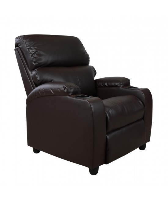 ΠΟΛΥΘΡΟΝΑ RELAX HM0122 PU ΚΑΦΕ 80x95x103Υ εκ.