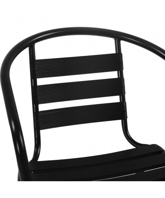 ΣΕΤ ΤΡΑΠΕΖΑΡΙΑΣ 5ΤΜΧ ADAM HM21220 ΚΑΡΕΚΛΕΣ ΜΕΤΑΛΛΙΚΕΣ & ΤΡΑΠΕΖΙ 110x60 ΜΑΥΡΟ
