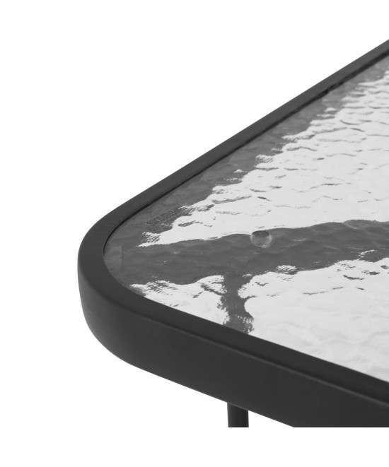 ΣΕΤ ΤΡΑΠΕΖΑΡΙΑΣ 5ΤΜΧ ADAM HM21220 ΚΑΡΕΚΛΕΣ ΜΕΤΑΛΛΙΚΕΣ & ΤΡΑΠΕΖΙ 110x60 ΜΑΥΡΟ