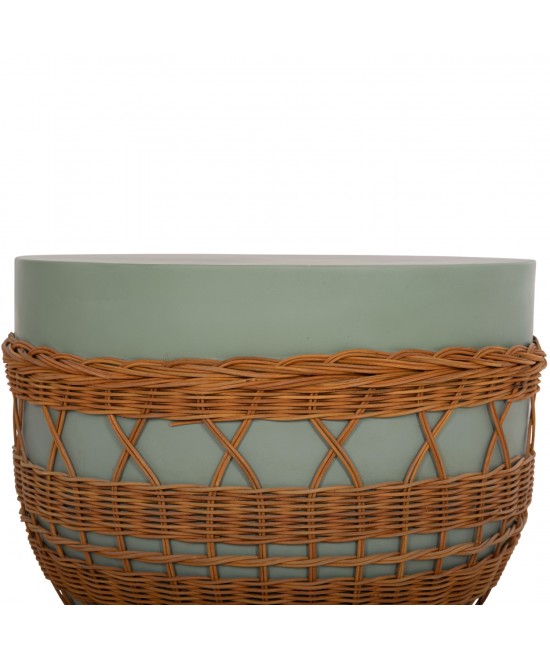 ΤΡΑΠΕΖΙ ΣΑΛΟΝΙΟΥ VILHENA HM18165 FIBER CEMENT ΠΡΑΣΙΝΟ-RATTAN ΦΥΣΙΚΟ Φ56x47Υεκ. ΤΡΑΠΕΖΙ ΣΑΛΟΝΙΟΥ VILHENA HM18165 FIBER CEMENT ΠΡΑΣΙΝΟ-RATTAN ΦΥΣΙΚΟ Φ56x47Υεκ.