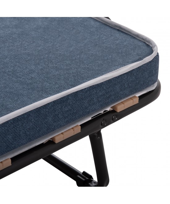 ΚΡΕΒΑΤΙ-ΡΑΝΤΖΟ ΙΤΑΛΙΑΣ SLADE HM604.03 ΜΕΤΑΛ. ΜΕ ΡΟΔΕΣ & ΣΤΡΩΜΑ 6,5εκ ΟΨΗ ΤΖΙΝ 80x183x37,5Yεκ