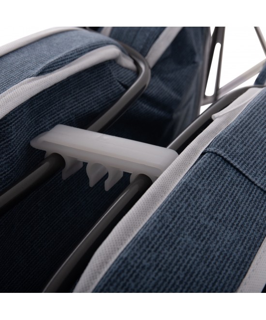 ΚΡΕΒΑΤΙ-ΡΑΝΤΖΟ ΙΤΑΛΙΑΣ SLADE HM604.03 ΜΕΤΑΛ. ΜΕ ΡΟΔΕΣ & ΣΤΡΩΜΑ 6,5εκ ΟΨΗ ΤΖΙΝ 80x183x37,5Yεκ