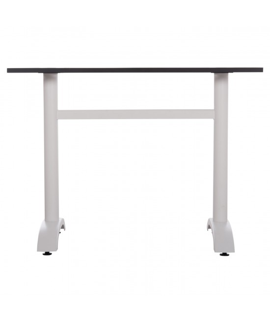 ΒΑΣΗ ΤΡΑΠΕΖΙΟΥ ΜΕΤΑΛΛΙΚΗ ΔΙΠΛΗ HM461.12 ΛΕΥΚΗ ΜΕ ΡΕΓΟΥΛΑΤΟΡΟΥΣ 100x60x73Υεκ.