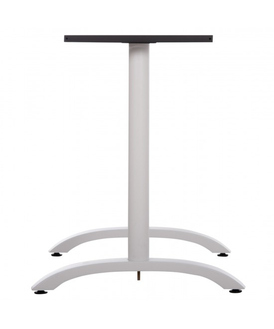 ΒΑΣΗ ΤΡΑΠΕΖΙΟΥ ΜΕΤΑΛΛΙΚΗ ΔΙΠΛΗ HM461.12 ΛΕΥΚΗ ΜΕ ΡΕΓΟΥΛΑΤΟΡΟΥΣ 100x60x73Υεκ.