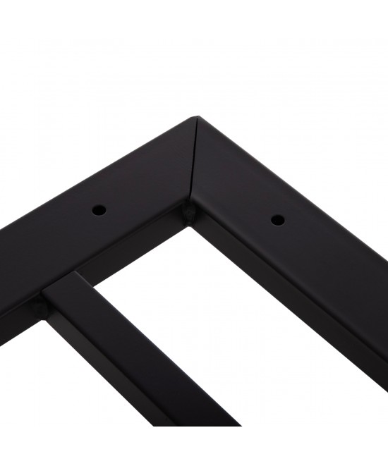 ΒΑΣΗ ΤΡΑΠΕΖΙΟΥ ΜΕΤΑΛΛΙΚΗ ΔΙΠΛΗ HM461.12 ΛΕΥΚΗ ΜΕ ΡΕΓΟΥΛΑΤΟΡΟΥΣ 100x60x73Υεκ.