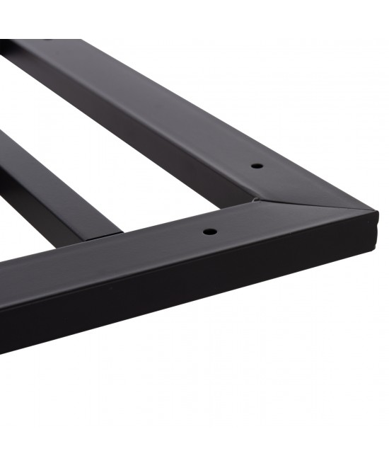 ΒΑΣΗ ΤΡΑΠΕΖΙΟΥ ΜΕΤΑΛΛΙΚΗ ΔΙΠΛΗ HM461.12 ΛΕΥΚΗ ΜΕ ΡΕΓΟΥΛΑΤΟΡΟΥΣ 100x60x73Υεκ.