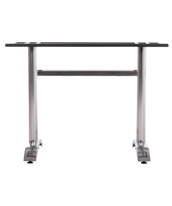 ΒΑΣΗ ΤΡΑΠΕΖΙΟΥ ΜΕΤΑΛΛΙΚΗ ΔΙΠΛΗ HM461.13 ΧΡΩΜΙΟΥ ΜΕ ΡΕΓΟΥΛΑΤΟΡΟΥΣ 100x60x73Υεκ.